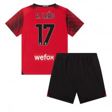 AC Milan Rafael Leao #17 Hjemmedraktsett Barn 2023-24 Kortermet (+ korte bukser)